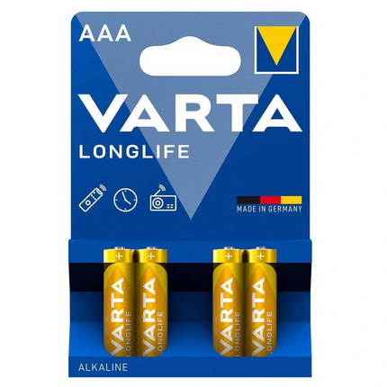 Varta Longlife AAA 4'lü İnce Kalem Pil