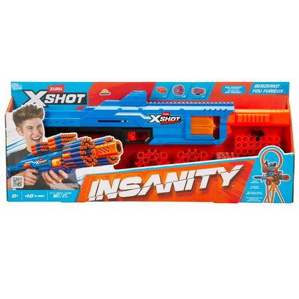 X-Shot Insanity Berzerko 48 Mermili Sünger Dart Atan Silah 68 cm