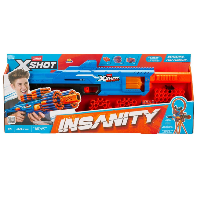 X-Shot Insanity Berzerko 48 Mermili Sünger Dart Atan Silah 68 cm