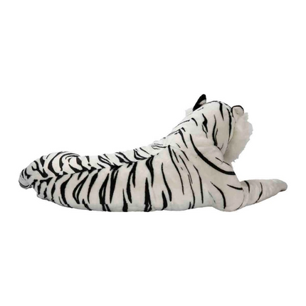 Yan Yatan Beyaz Peluş Kaplan 90 cm